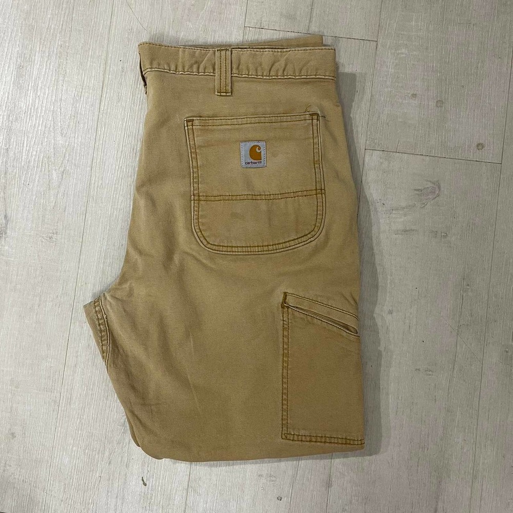 Tan Carhartt Double Knee Carpenter Pants - 38x30